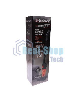 Пылесос вертикальный циклонного типа Endever SkyClean VC-277, темно-серый/оранжевый, мощность 700 Вт, циклонная система фильтрации, 6 шт/уп