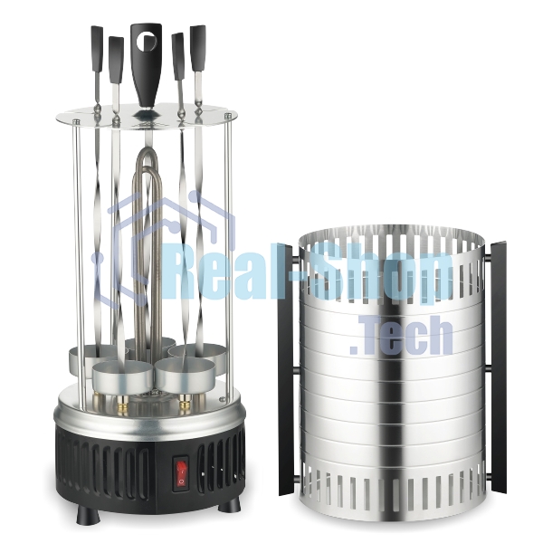 Шашлычница электрическая Sakura SA-7810SB 1000 Вт 5шамп