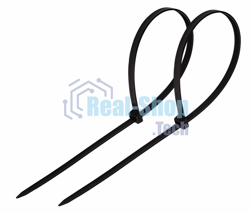 Хомут-стяжка кабельная нейлоновая Rexant 500 x7,6 мм, черная, упаковка 100 шт.