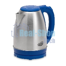 Чайник электрический Великие реки Амур-1 синий, 1,8л, нержавейка