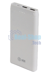Портативный аккумулятор Cactus CS-PBFSMT-10000 10000mAh 2.1A 2xUSB белый