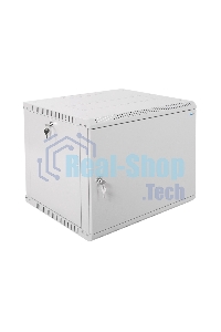Шкаф настенный ЦМО ШРН-Э-9.500.1 9U 600x520 мм пер. дв. стал. лист несъемные бок. пан. серый