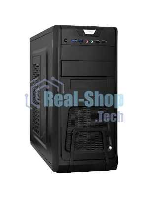 Компьютерный корпус Miditower ExeGate CP-603 Black, ATX, (без БП), 2хUSB+2хUSB 3.0, Audio