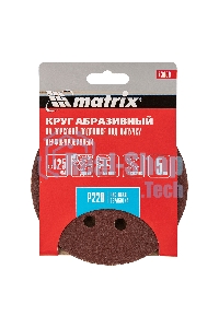 Круг абразивный Matrix на ворсовой подложке под 