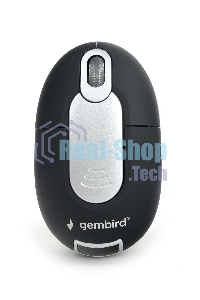 Мышь беспроводная Gembird MUSW-600 черный, 1200 dpi, радиоканал, USB, кнопки - 3