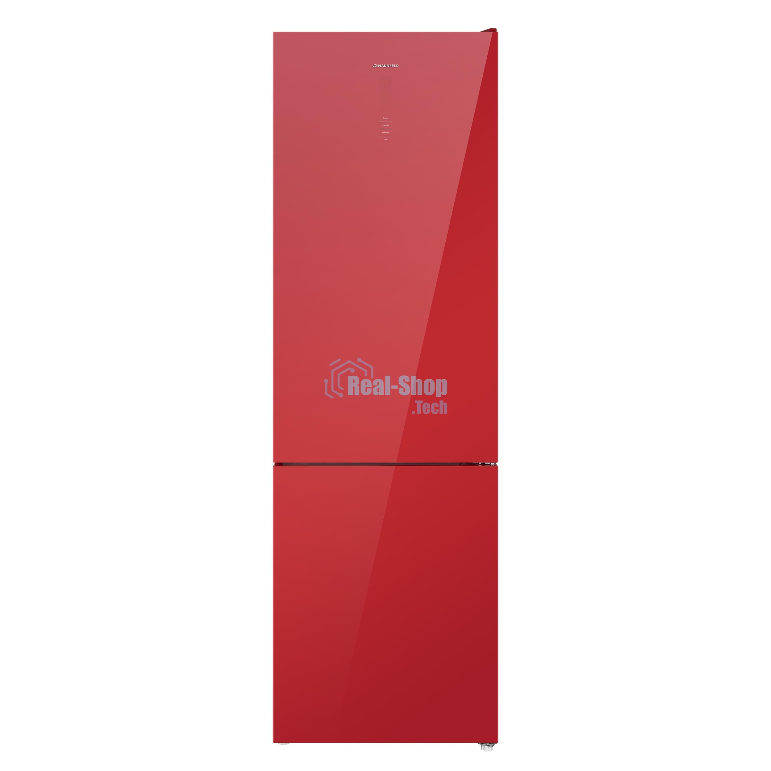 Холодильник Maunfeld MFF200NFR Inverter красный двухкамерный инвертор 271/106л морозилка снизу