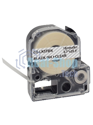 Картридж ленточный Cactus CS-LK5TbN черный для Epson LW400/LW700/LW600P/LW1000P/K400/Z700/Z900