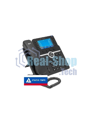 IP-телефон Flat-Phone B10: 20 SIP-аккаунтов, 2 порта 10/100/1000BASE-T (RJ-45), ЖК-дисплей, PoE, адаптер питания 220В, ТОРП