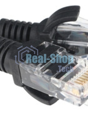 Патч-корд CCA light UTP Гарнизон PC-UTP-5e-1-BK cat.5e, 1м, литой, многожильный черный