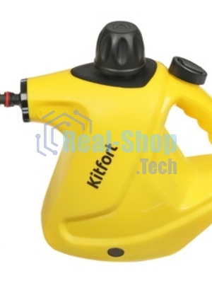 Пароочиститель ручной KITFORT KT-9138-3 черно-желтый, 1050 Вт