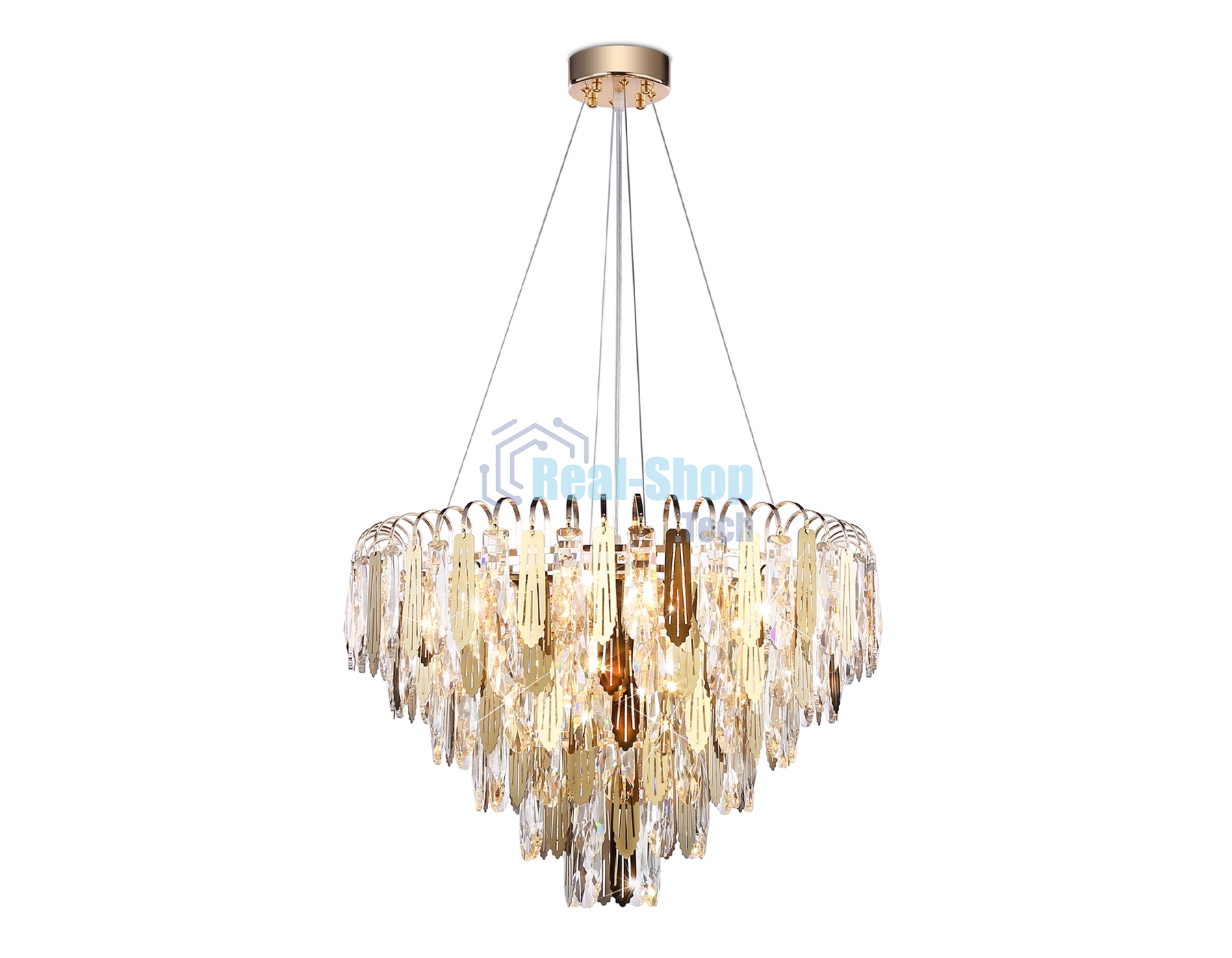 Светильник Ambrella light TR5258/11 SGD/CL золото/прозрачный E27*11 max 40W D600*400