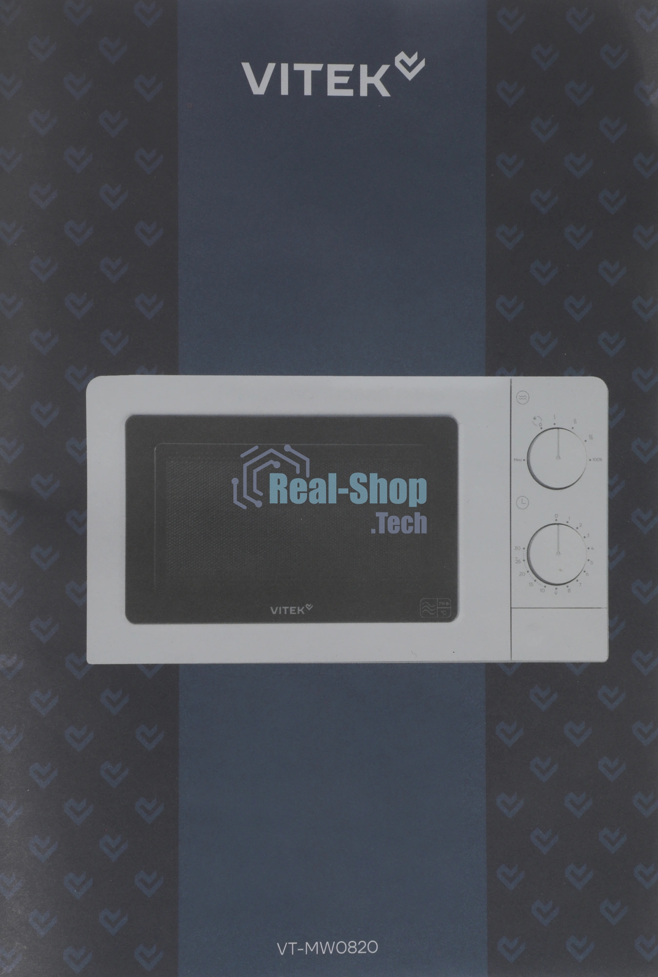Микроволновая печь Vitek VT-MW0820 белый, 20 л, 700 Вт, переключатели - поворотный механизм