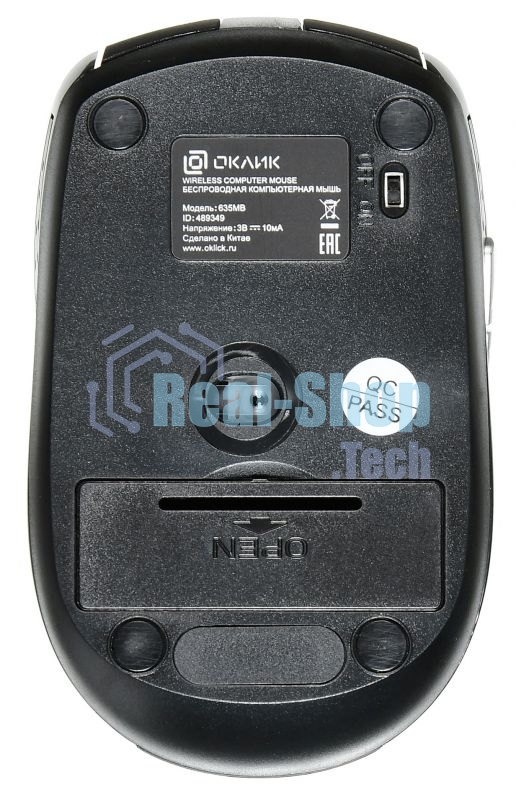 Мышь беспроводная Oklick 635MB черный, 1600 dpi, Bluetooth, кнопки - 6