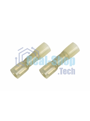 Клемма плоская Rexant полностью изолированная термоусаживаемая гнездо 6.6 мм 4-6 мм² (РПи-м-т 6.0-(6.3) желтый