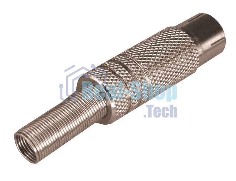 Разъем гнездо TV никель c пружиной Rexant