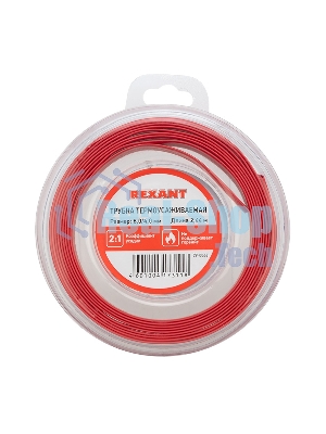 Трубка термоусаживаемая Rexant 8.0/4.0мм красн. ролик 2.44м