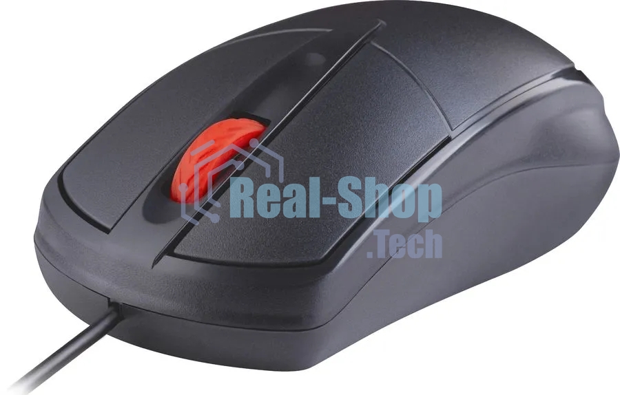 Мышь проводная Defender Icon MB-057 черный, 1000 dpi, USB, кнопки - 3