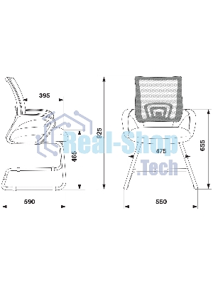 Кресло Бюрократ CH-695N-AV/B/TW-11 черный, экокожа, 120 кг, механизм качания