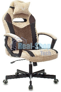 Кресло игровое Бюрократ VIKING 6 KNIGHT BR FABRIC коричневый, крестовина металл/пластик