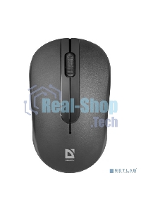 Мышь беспроводная Defender Hit MM-495 черный, 1600 dpi, радиоканал, USB, кнопки - 3