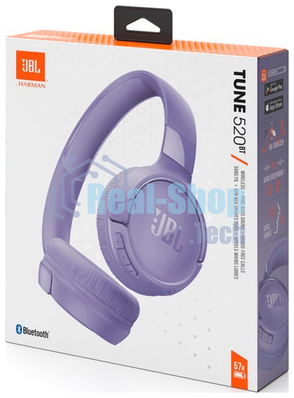 Гарнитура накладные JBL Tune 520BT фиолетовый беспроводные bluetooth оголовье