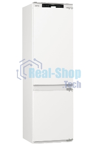 Встраиваемый холодильник Gorenje NRKI517141 белый двухкамерный 175/68 л морозилка снизу, No Frost