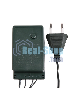 Гирлянда светодиодная Neon-night Снежинки большие 5м, 20LED, IP20, прозрачный провод, свечение мульти (RG/RB), мигание, 230В