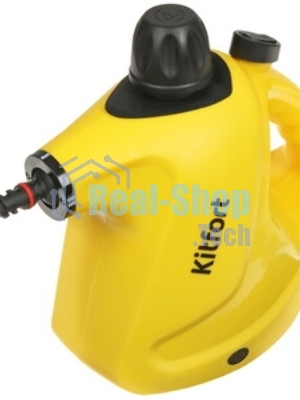 Пароочиститель ручной KITFORT KT-9138-3 черно-желтый, 1050 Вт