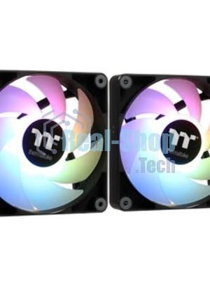 Вентилятор для корпуса Thermaltake CT120 Sync ARGb 120х120x25 черный 4-pin 25.8дБ (упак.:2шт) (CL-F149-PL12SW-A) Ret