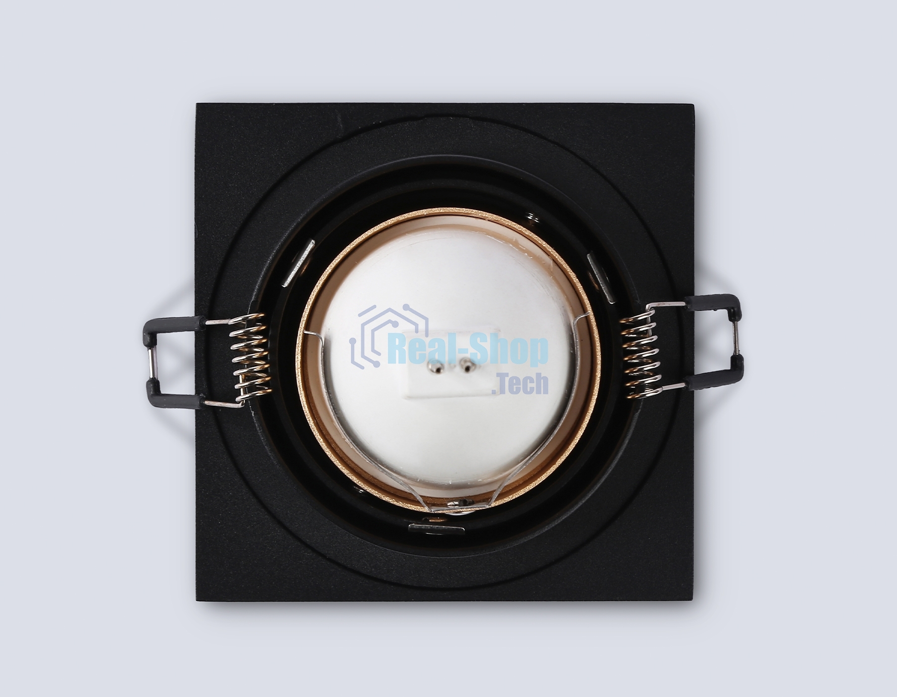 Встраиваемый точечный светильник Ambrella light TN102829 BK/GD черный/золото GU5.3 92*92*50