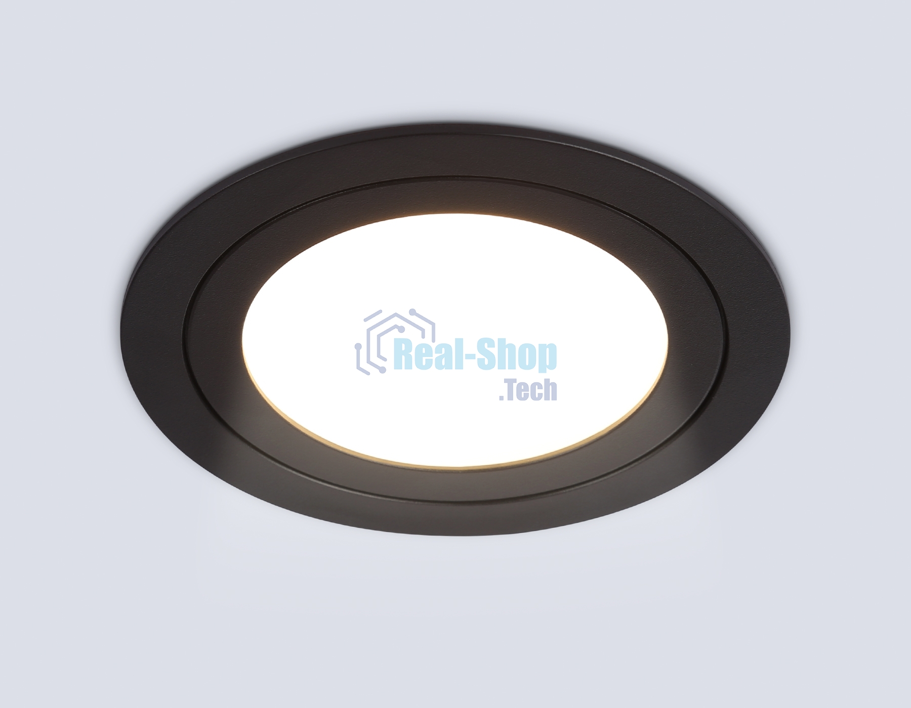 Светильник Ambrella light TN6604 BK черный IP44 GX53 max 15W D110*23