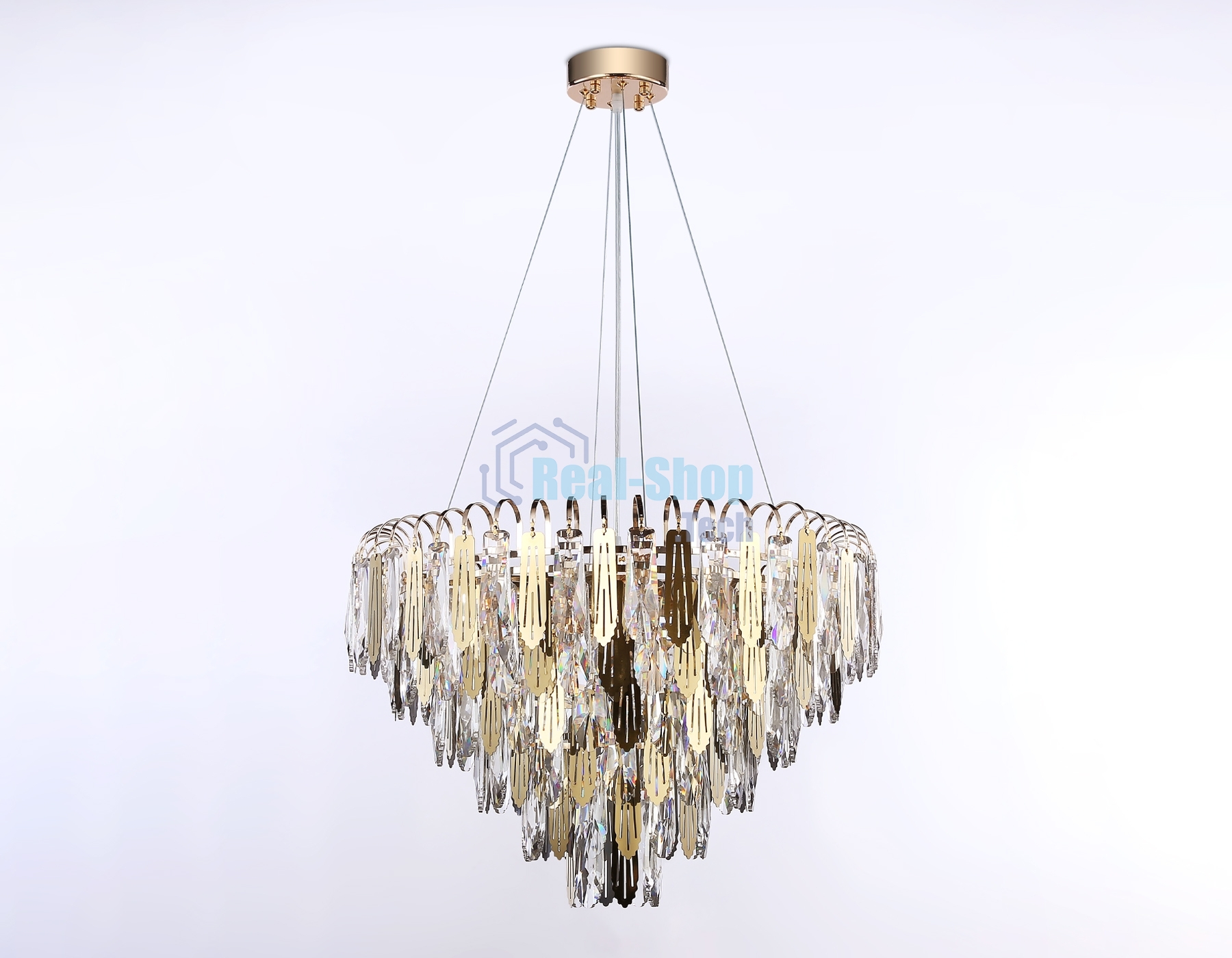 Светильник Ambrella light TR5258/11 SGD/CL золото/прозрачный E27*11 max 40W D600*400