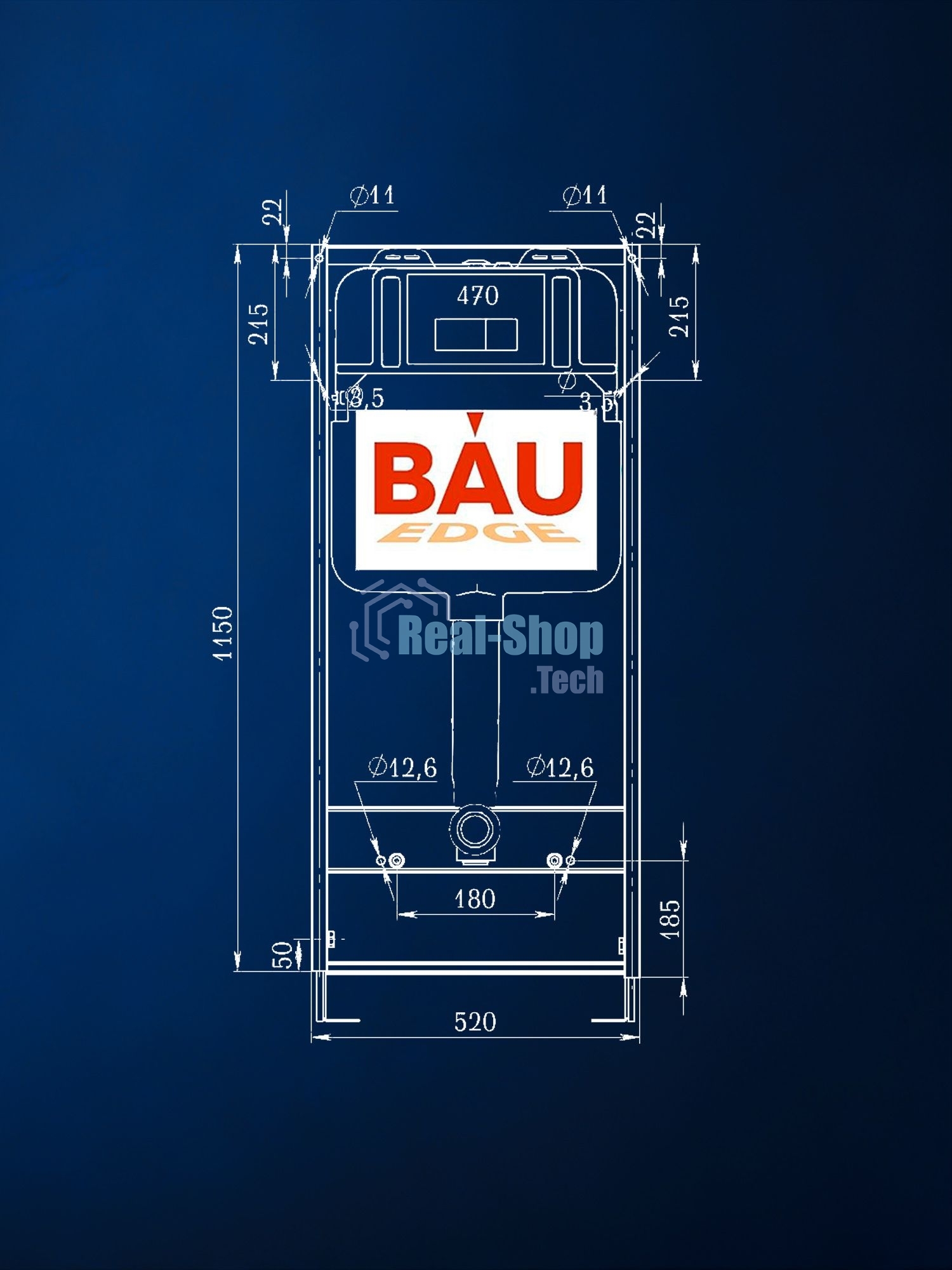 Комплект BAU 6 в 1: инсталляция BAU PRO, унитаз подвесной безободковый торнадо обратного потока Bau Nimb Hurricane-2, быстросъемное тонкое сиденье дюропласт микролифт, клавиша белая/вставка хром