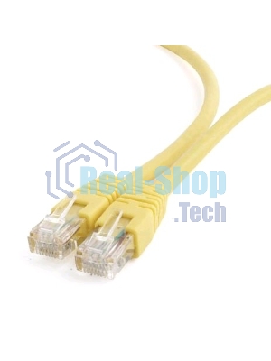 Патч-корд UTP Cablexpert cat.6, 0.5м, литой, многожильный, желтый