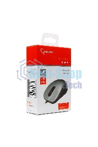 Мышь проводная Gembird MOP-100-S серебристый, 1000 dpi, USB, кнопки - 3