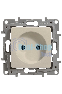 Розетка 2К винты, сл. кость ETIKA 