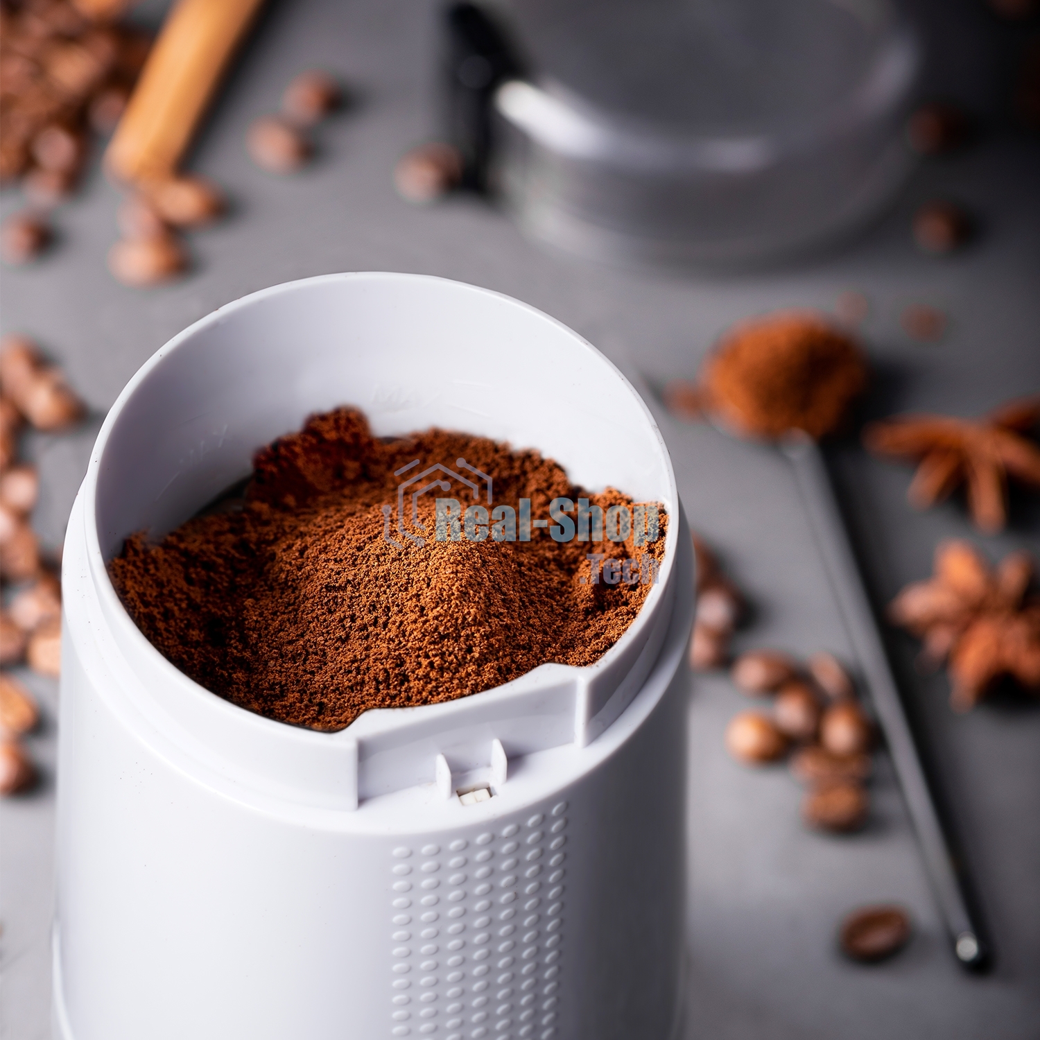 Кофемолка электрическая Galaxy Line GL 0909, белый, роторная, 200 Вт, вместимость контейнера 45 г