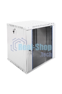 Шкаф телекоммуникационный настенный разборный ЭКОНОМ 12U (600 × 520) дверь стекло