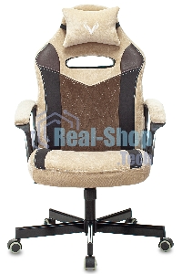 Кресло игровое Бюрократ VIKING 6 KNIGHT BR FABRIC коричневый, крестовина металл/пластик