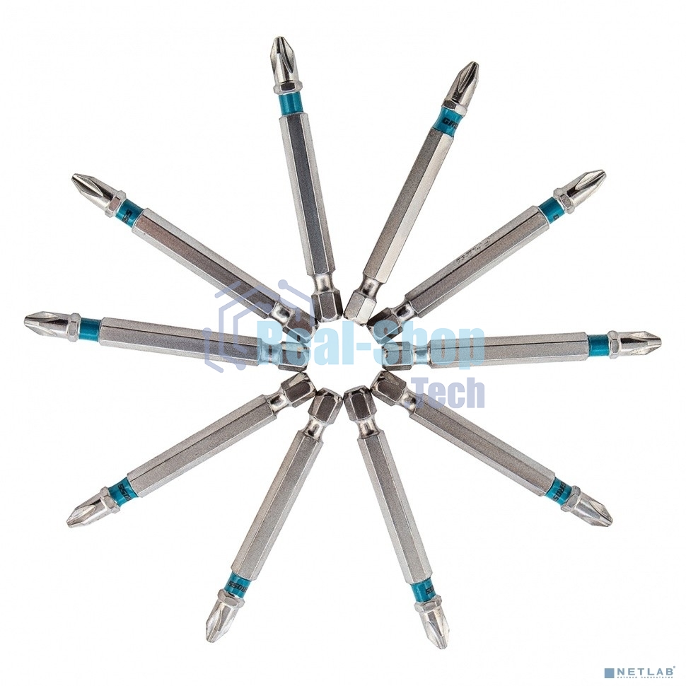 Набор бит Gross 11378 РН2x70, сталь S2, 10 шт