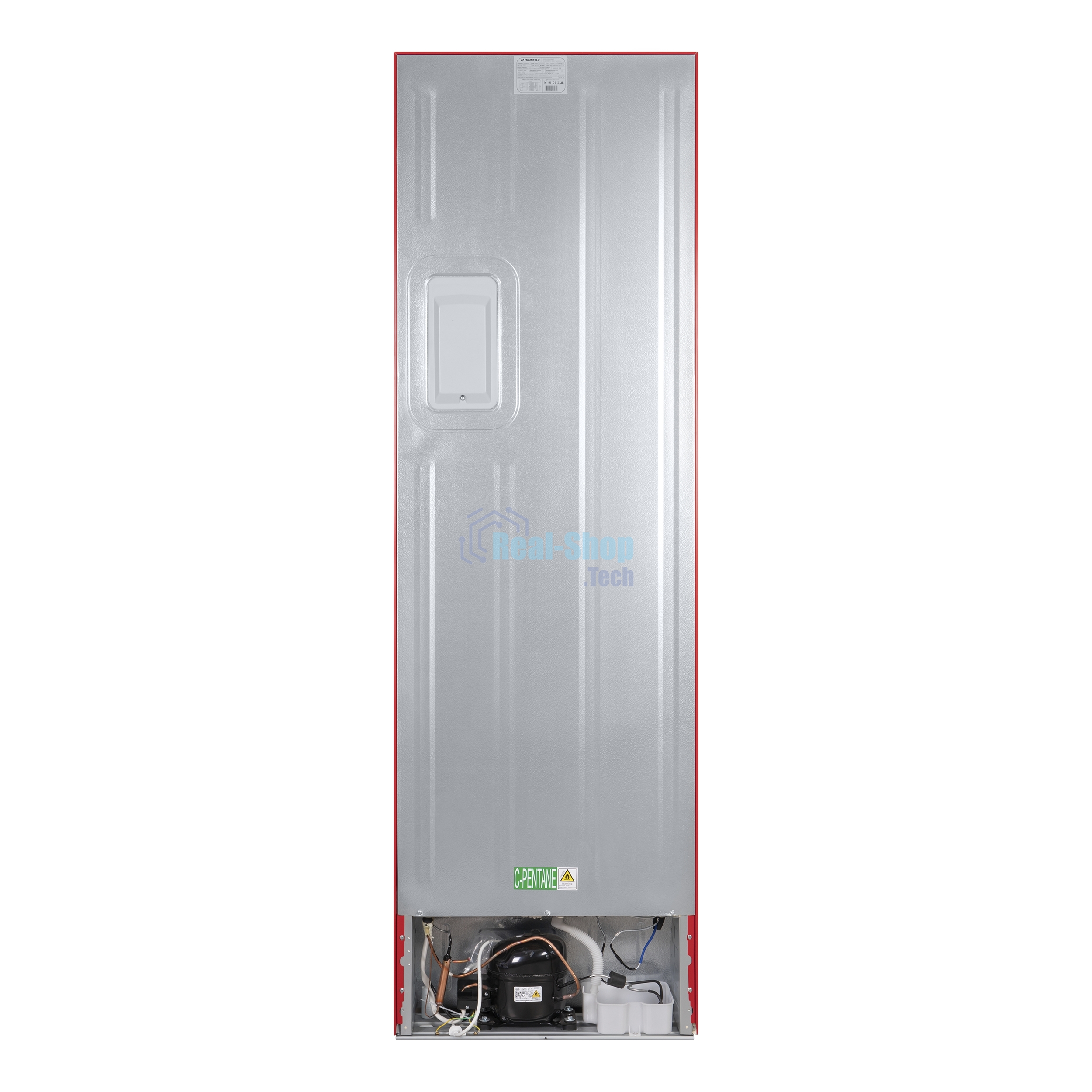 Холодильник Maunfeld MFF200NFR Inverter красный двухкамерный инвертор 271/106л морозилка снизу