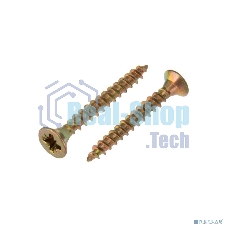 Саморез универсальный Kranz 3х25, желтый цинк, короб (200 шт./уп.)