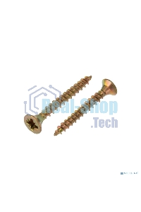 Саморез универсальный Kranz 3х25, желтый цинк, короб (200 шт./уп.)