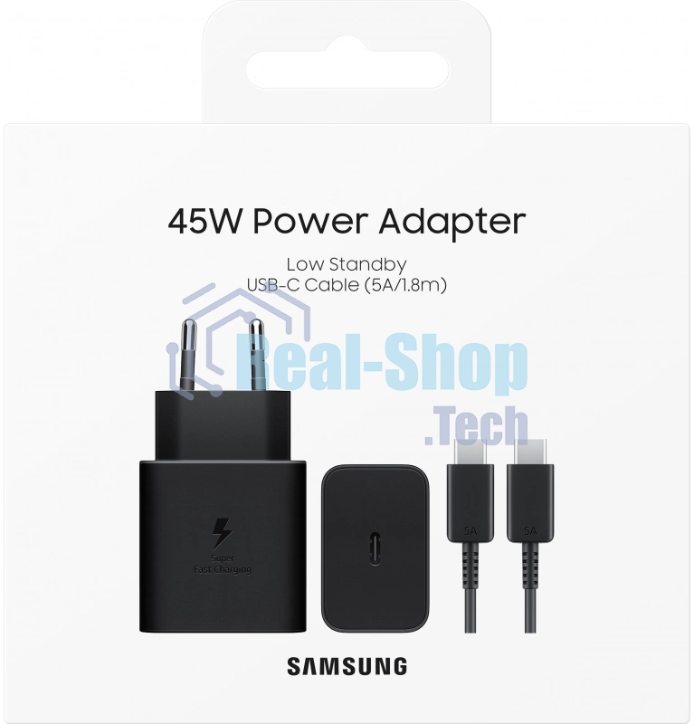 Сетевое зарядное устройство Samsung EP-T4511XBEGEU 45W 3A (PD) USB Type-C для Samsung черный