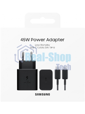 Сетевое зарядное устройство Samsung EP-T4511XBEGEU 45W 3A (PD) USB Type-C для Samsung черный