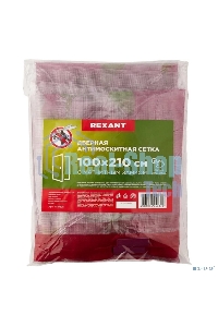 Дверная антимоскитная сетка Rexant, розовая с цветами (магниты пришиты по всей длине сетки!)