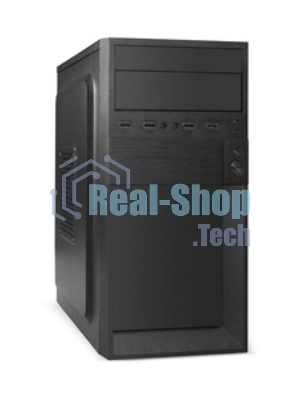 Компьютерный корпус Minitower ExeGate BAA-105-01-UNS500 (mATX, БП UNS500 с вент. 12см, 2*USB, аудио, черный)