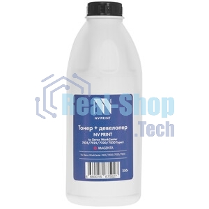Тонер + девелопер NVPrint для Xerox WorkCenter 7425, 7525, 7220, 7830 Type3 (250г) Magenta. WC 7425, 7428, 7435; WC 7220, 7225; WC 7525, 7530, 7535, 7545, 7556, 7830, 7835, 7845, 7855, 7970; Color C60, С70; Color 550, 560, 570; Phaser 7800; Phaser 6700; 700, 700i, 770 Digital Color Press; 700 Pro, 700i Pro; Color J75, C75 Press, PrimeLink C9065/C9070 совместимый