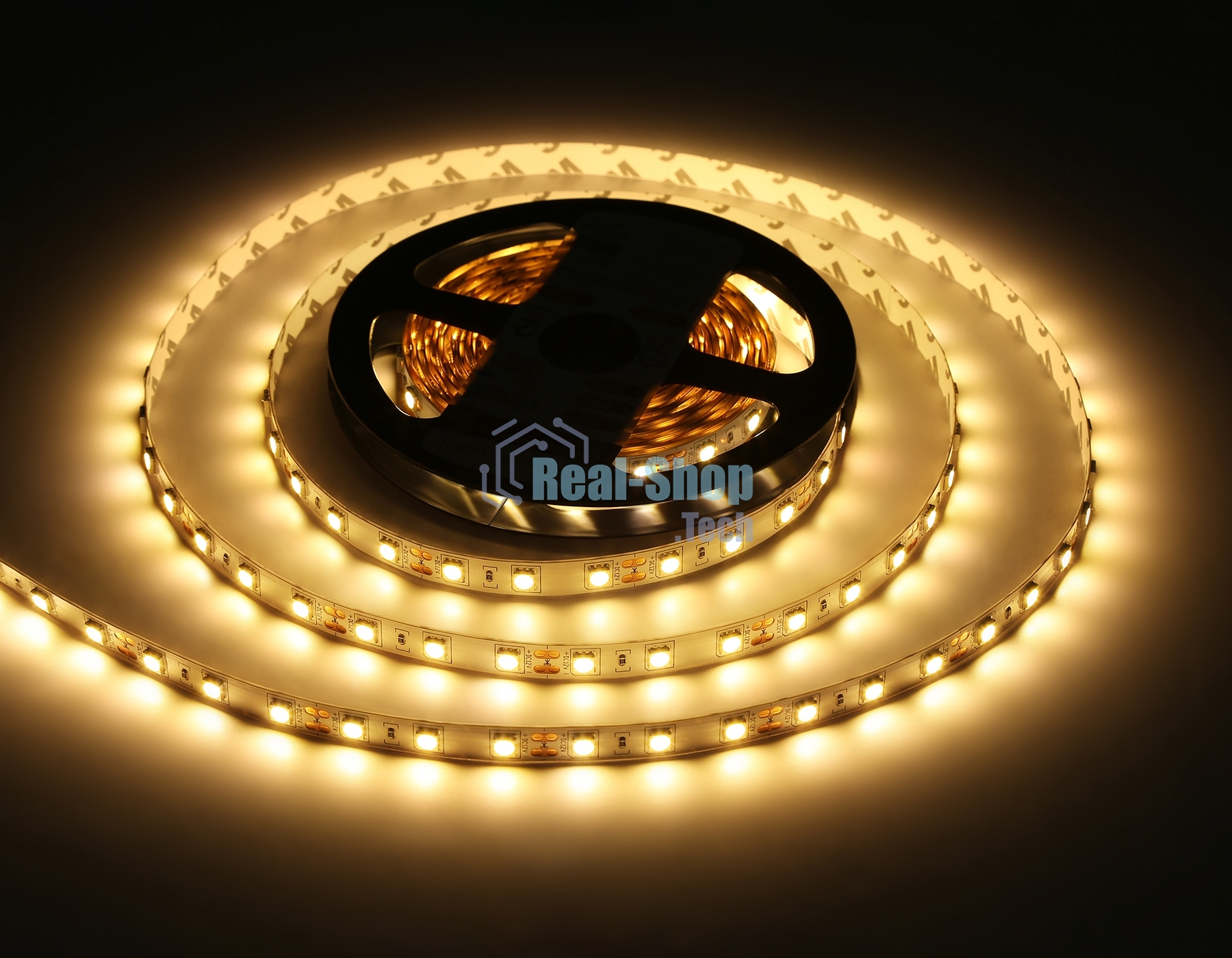 Светодиодная лента Ambrella light GS2001 5050 60Led/ 14.4W m/ 12V IP20 3000K/ 5000*10*1.87mm (2 конт.)
