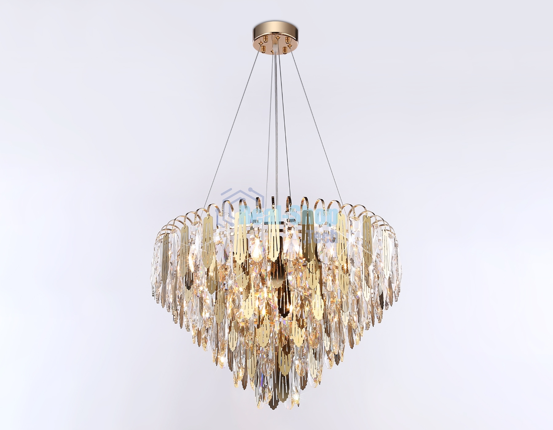 Светильник Ambrella light TR5258/11 SGD/CL золото/прозрачный E27*11 max 40W D600*400
